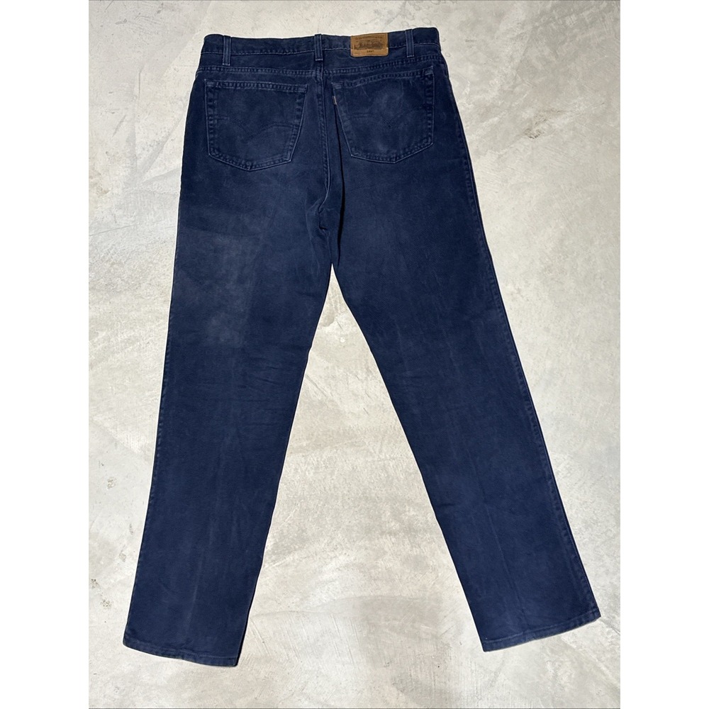 Vtg Levis Signature 540 Jeans Mens 38x34 Blue Relaxed Fit Denim Brown Tab USA